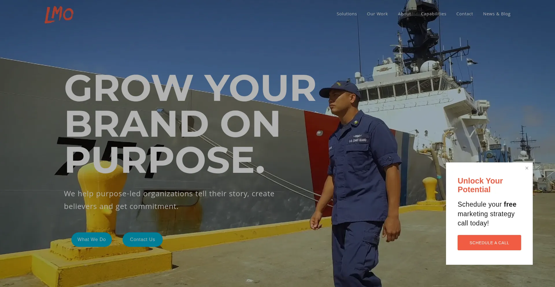 Website screenshot of Lmo.com