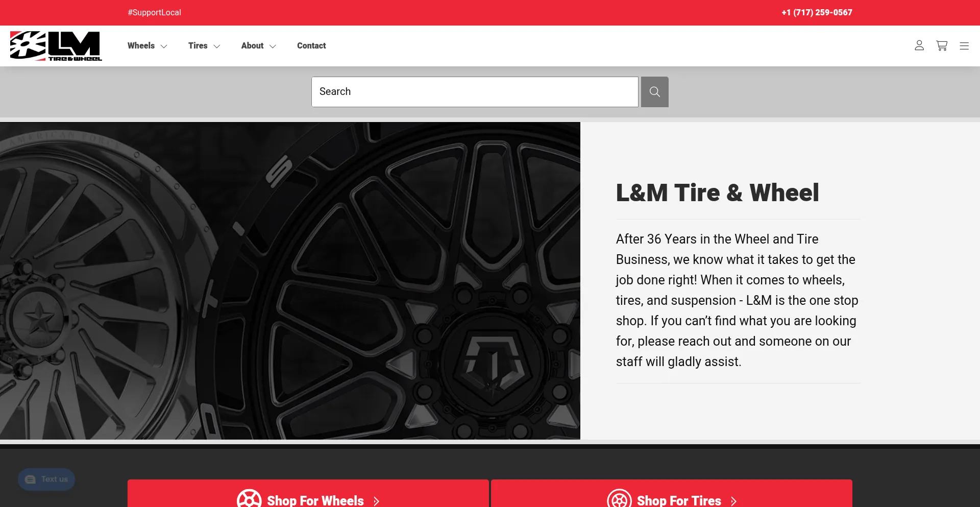 Website screenshot of Lmtire-wheel.com