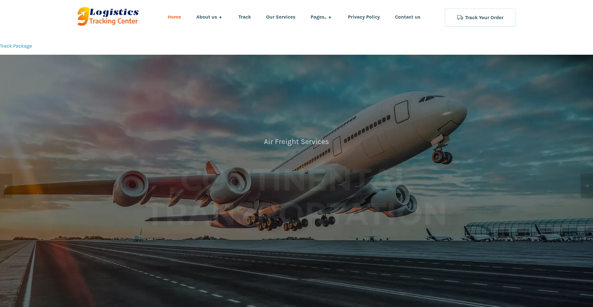 Website screenshot of Logisticstrackingcenter.net