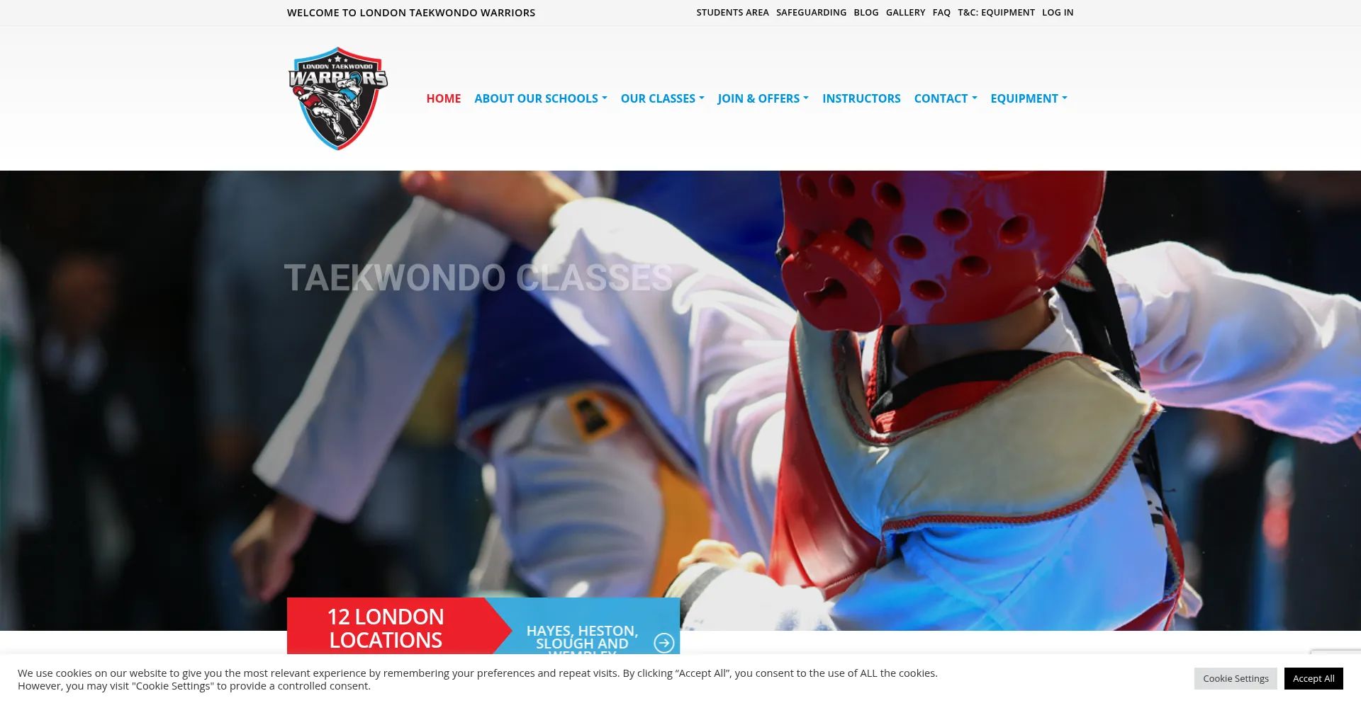 Londontaekwondowarriors.co.uk Screenshot