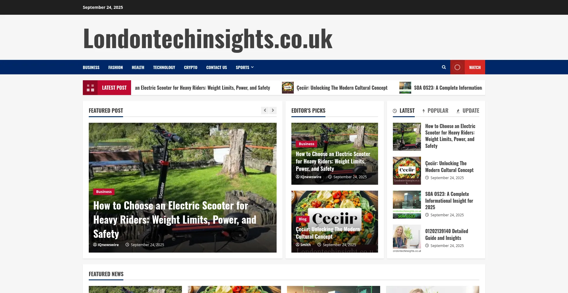Londontechinsights.co.uk Screenshot