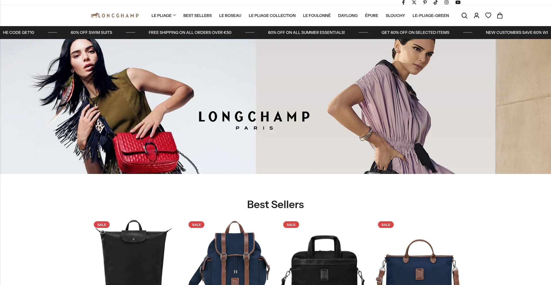Website screenshot of Longchampstyle.eu.com
