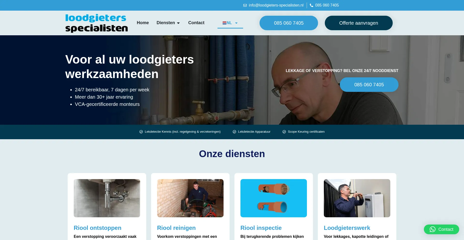 ¿És Seguro y Confiable Loodgieters-specialisten.nl?