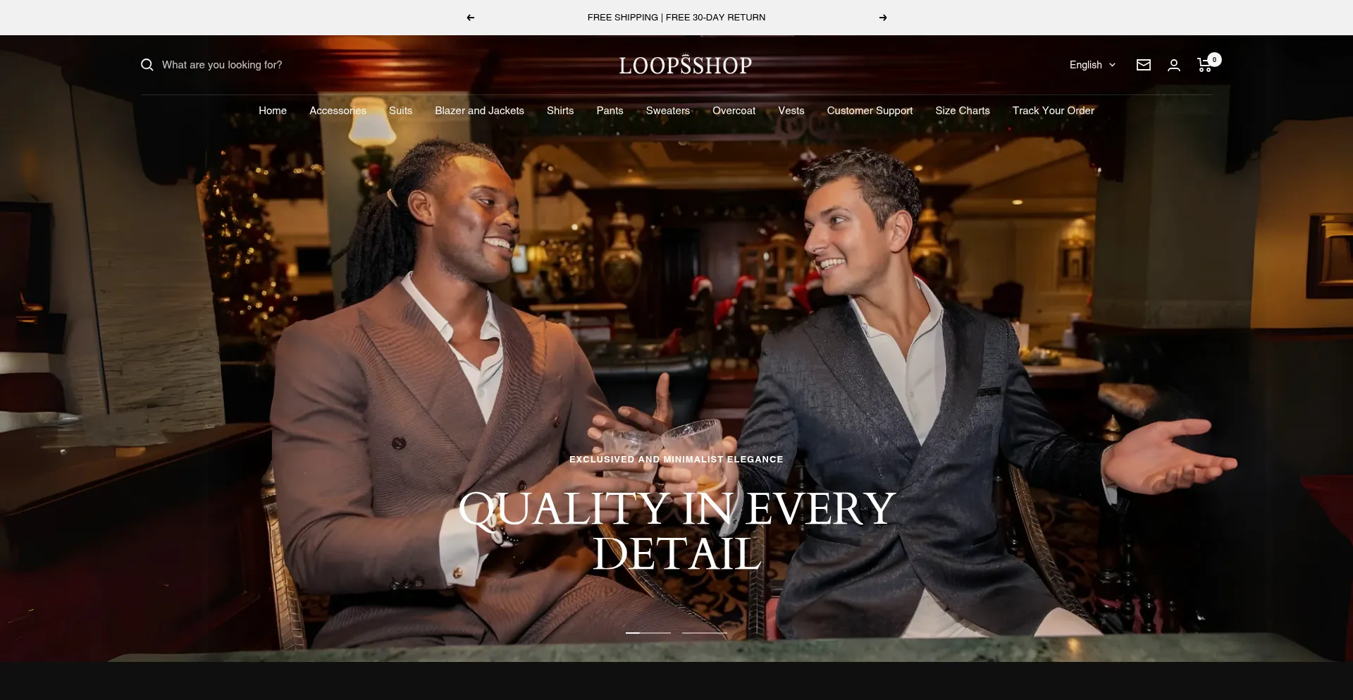 Website screenshot of Loopsshop.online