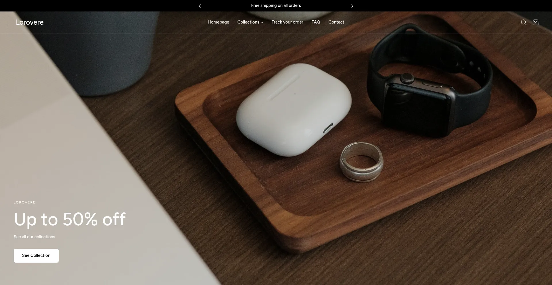Website screenshot of Lorovere.com
