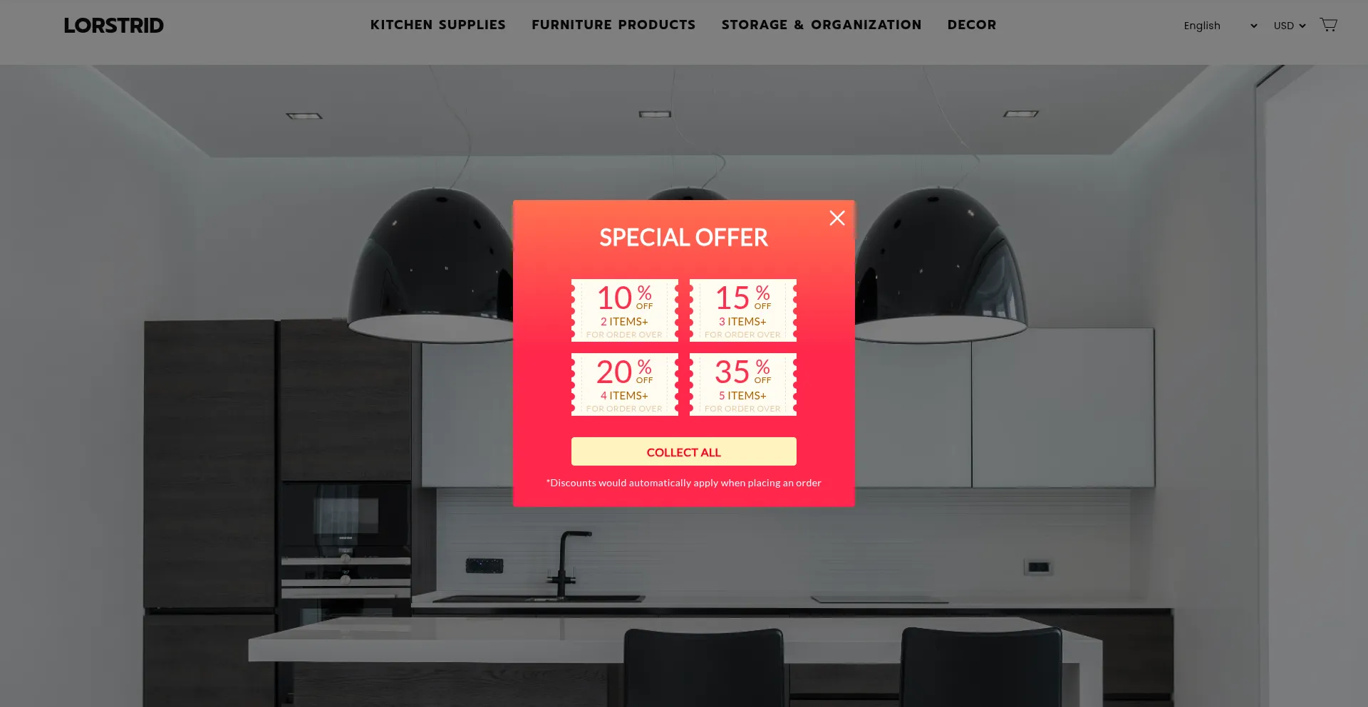 Website screenshot of Lorstrid.com