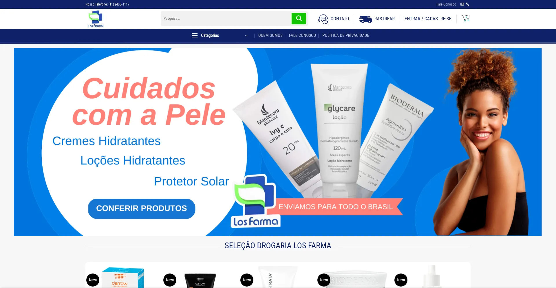 Website screenshot of Losfarma.com