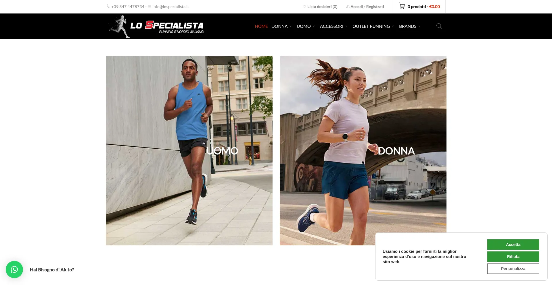 Website screenshot of Lospecialista.it