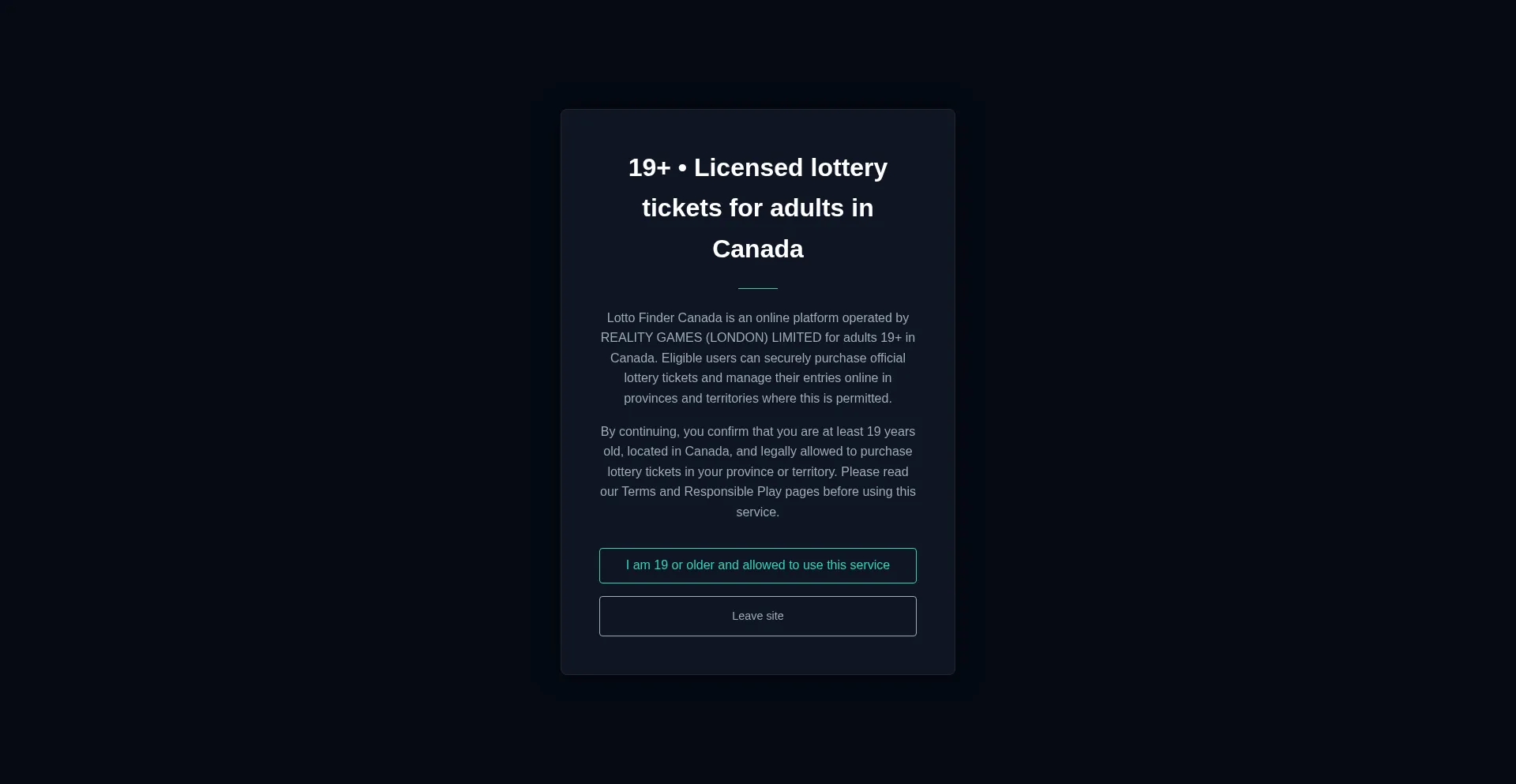 Lottofindercanada.com