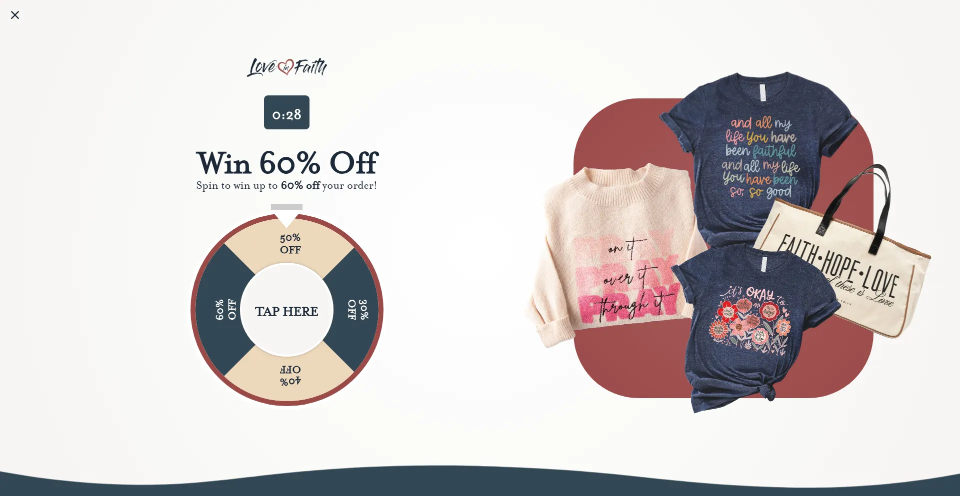 Website screenshot of Loveinfaith.life