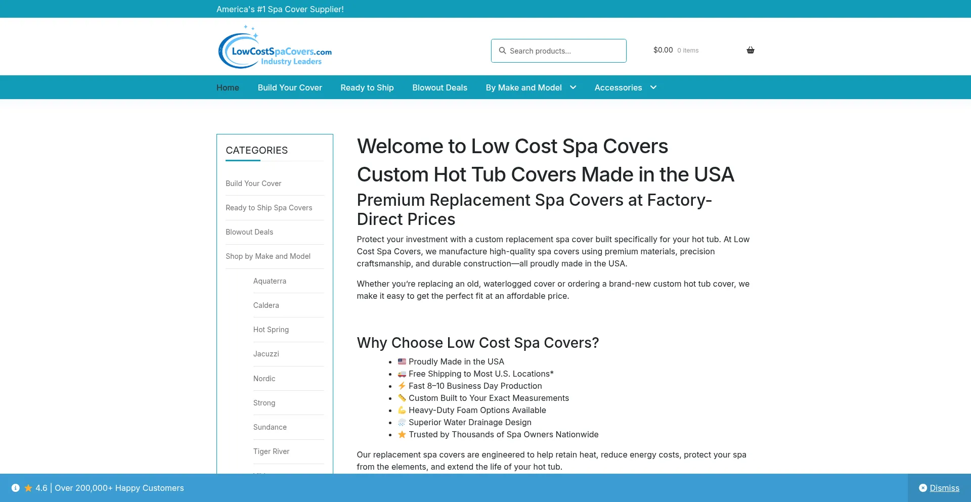 Lowcostspacovers.com