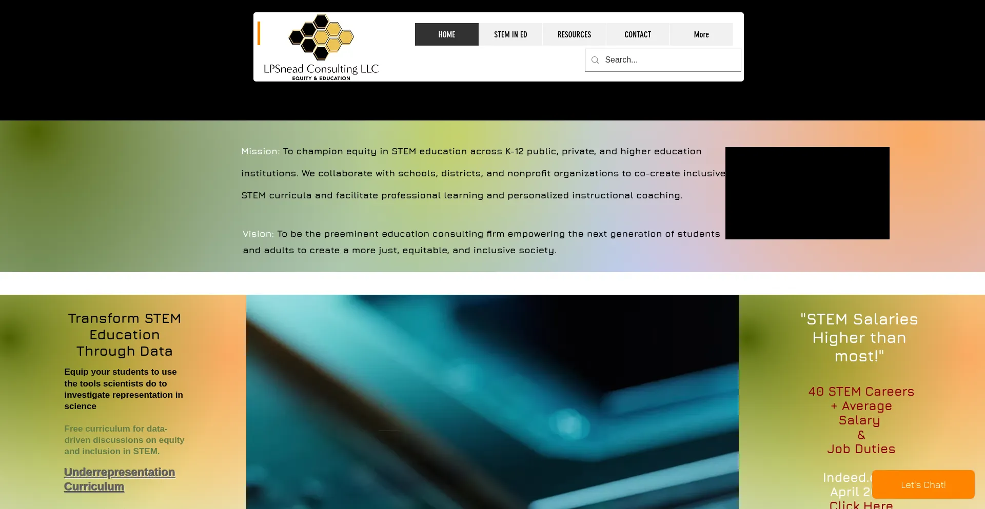 Website screenshot of Lpsneadconsulting.com