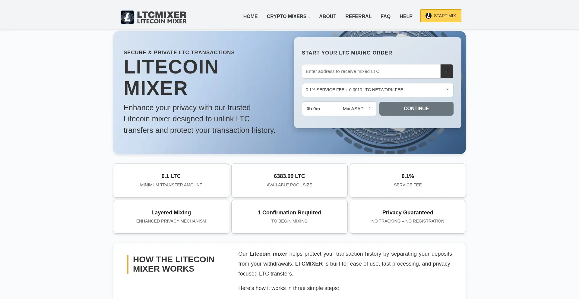 ¿És Seguro y Confiable Ltcmixer.pro?