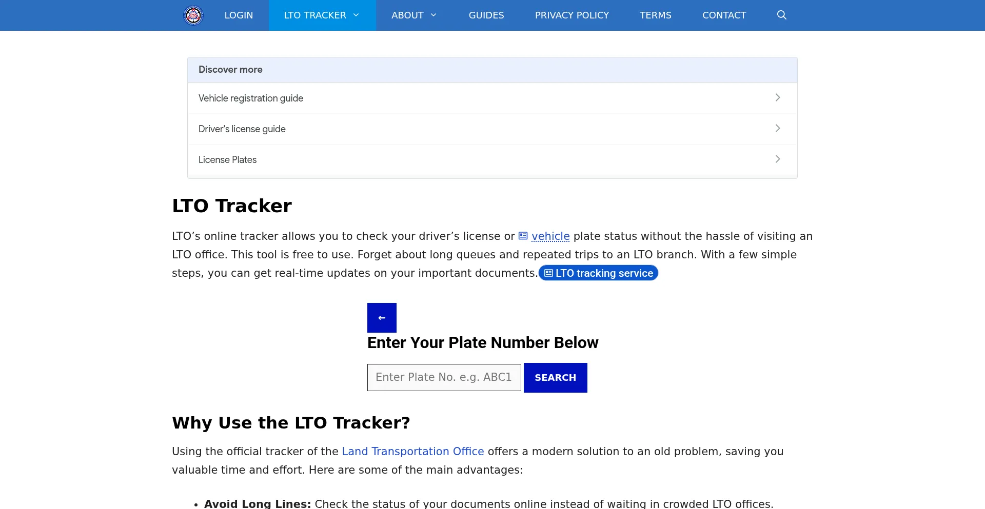 Ltotracker.com.ph