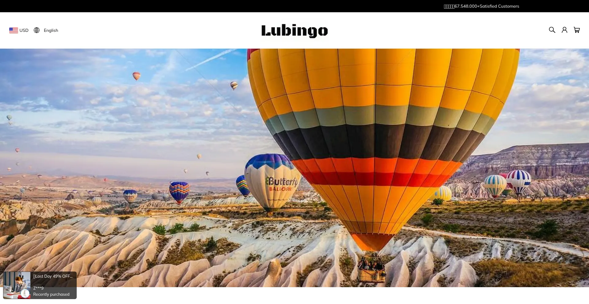 Website screenshot of Lubingo.com