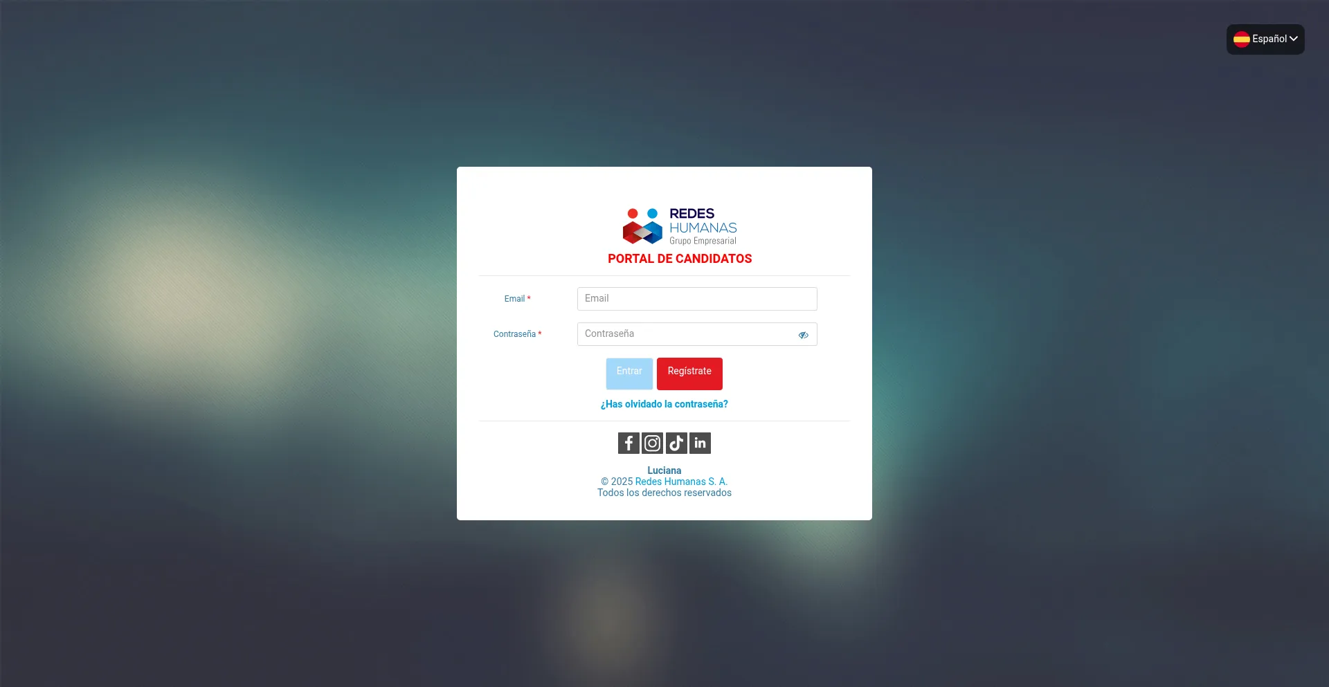 Website screenshot of Luciana.app