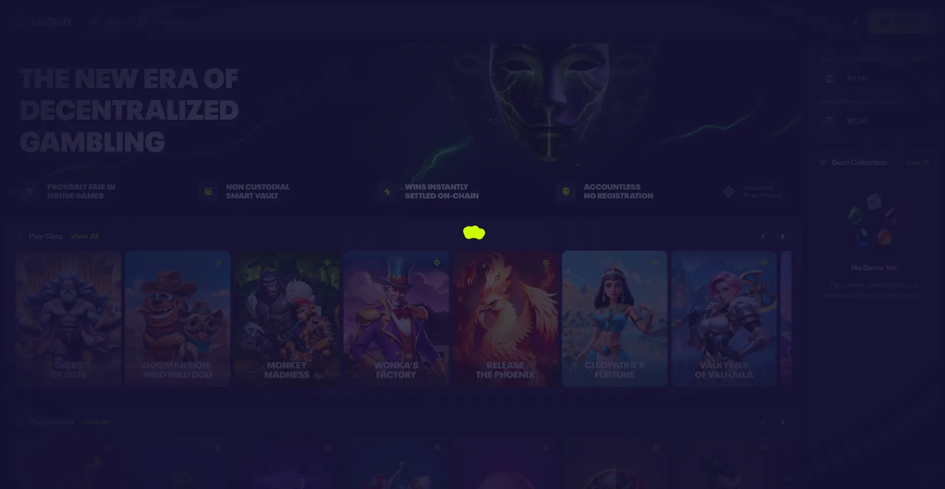 Luck.io Screenshot