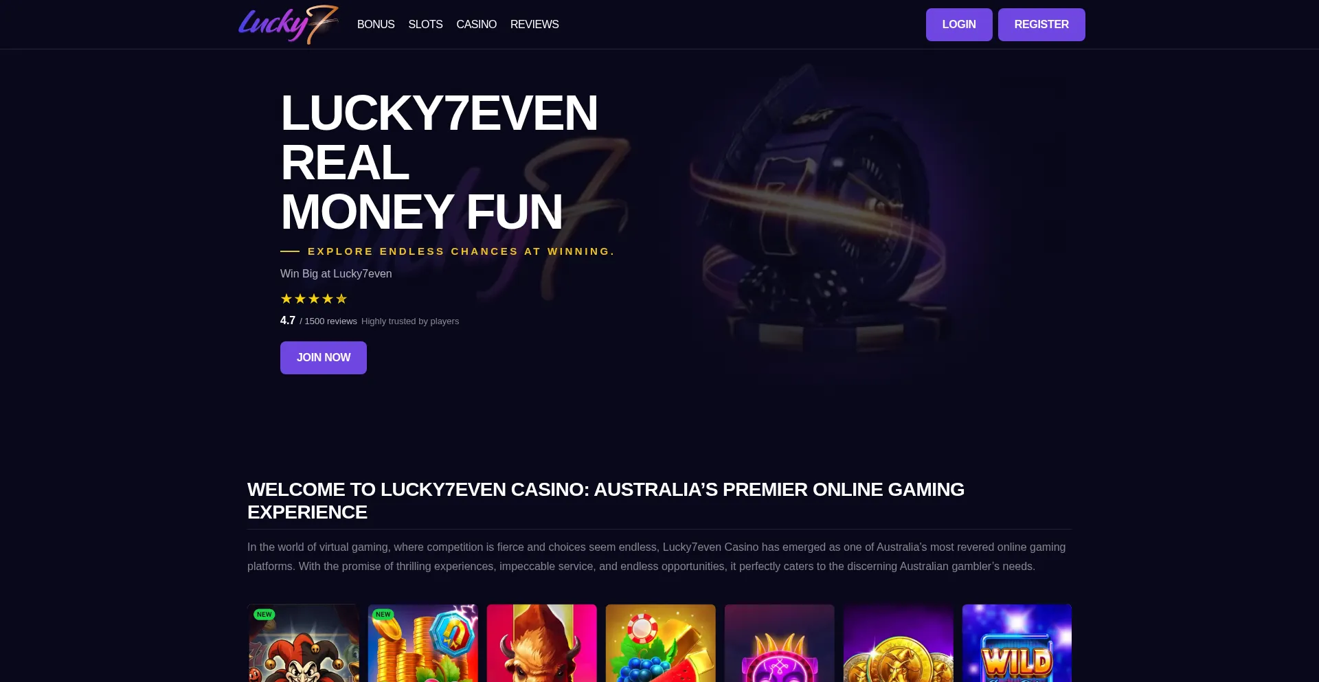 Lucky7even-aucasino.com