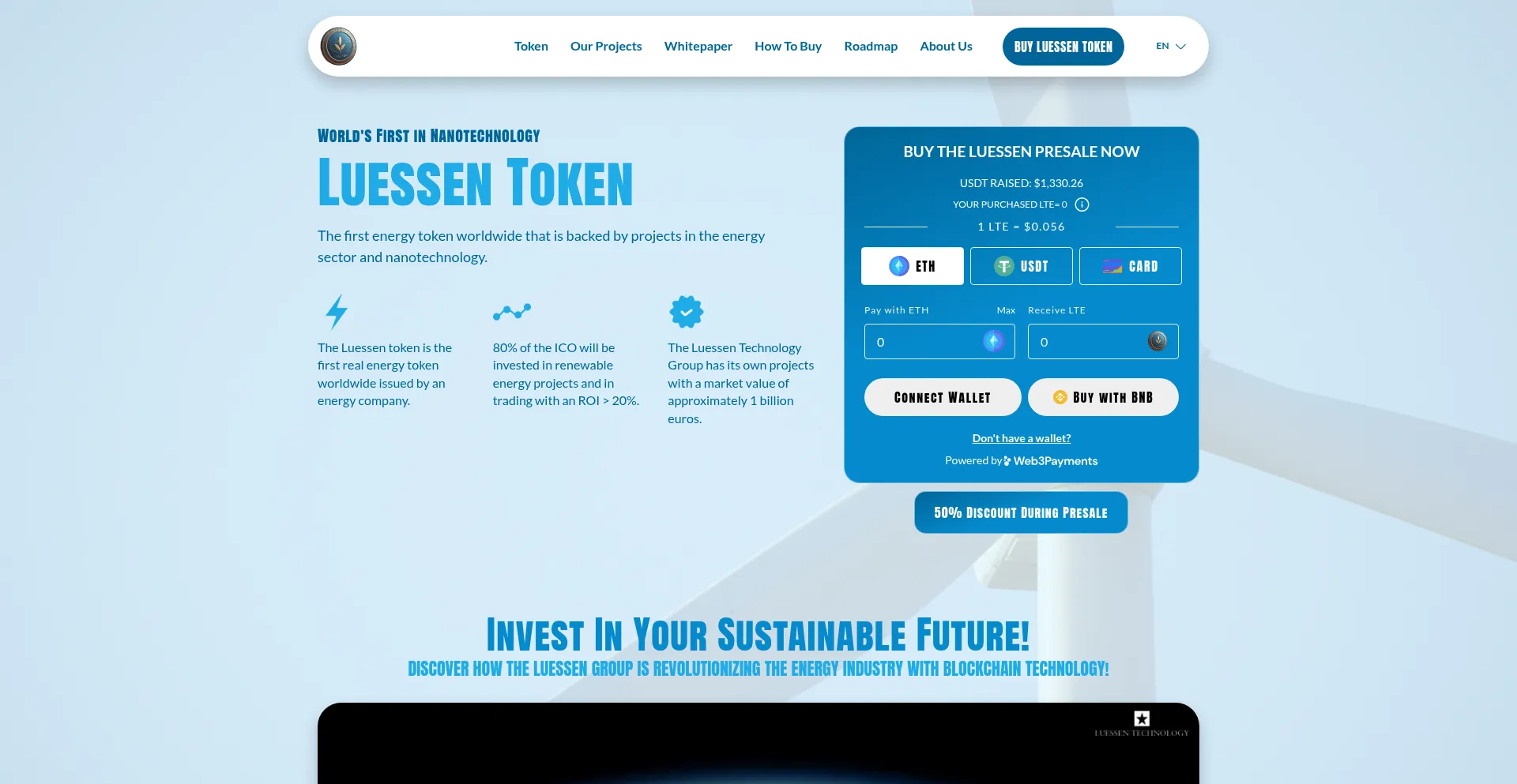 Website screenshot of Luessen-group.net