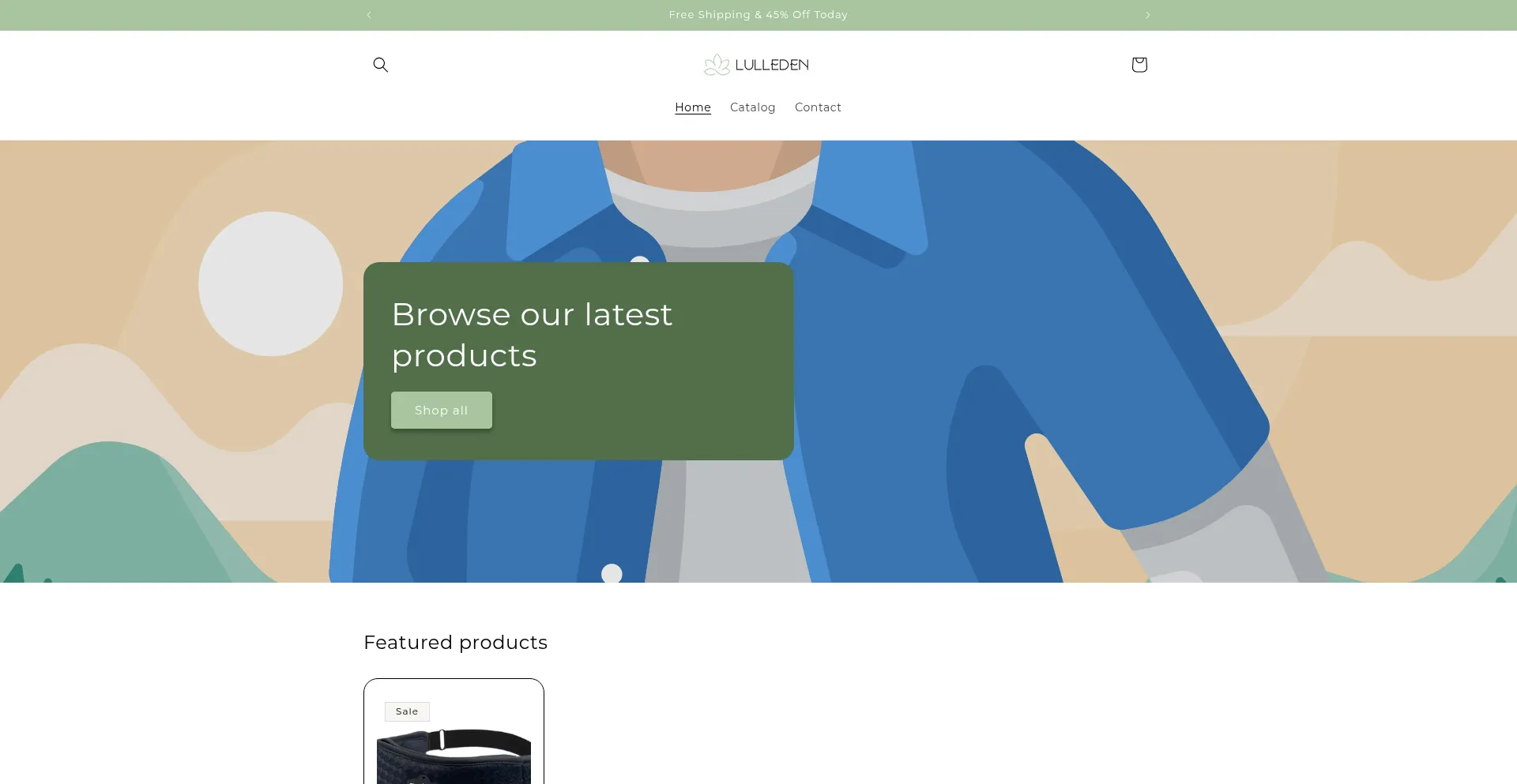 Website screenshot of Lulleden.com