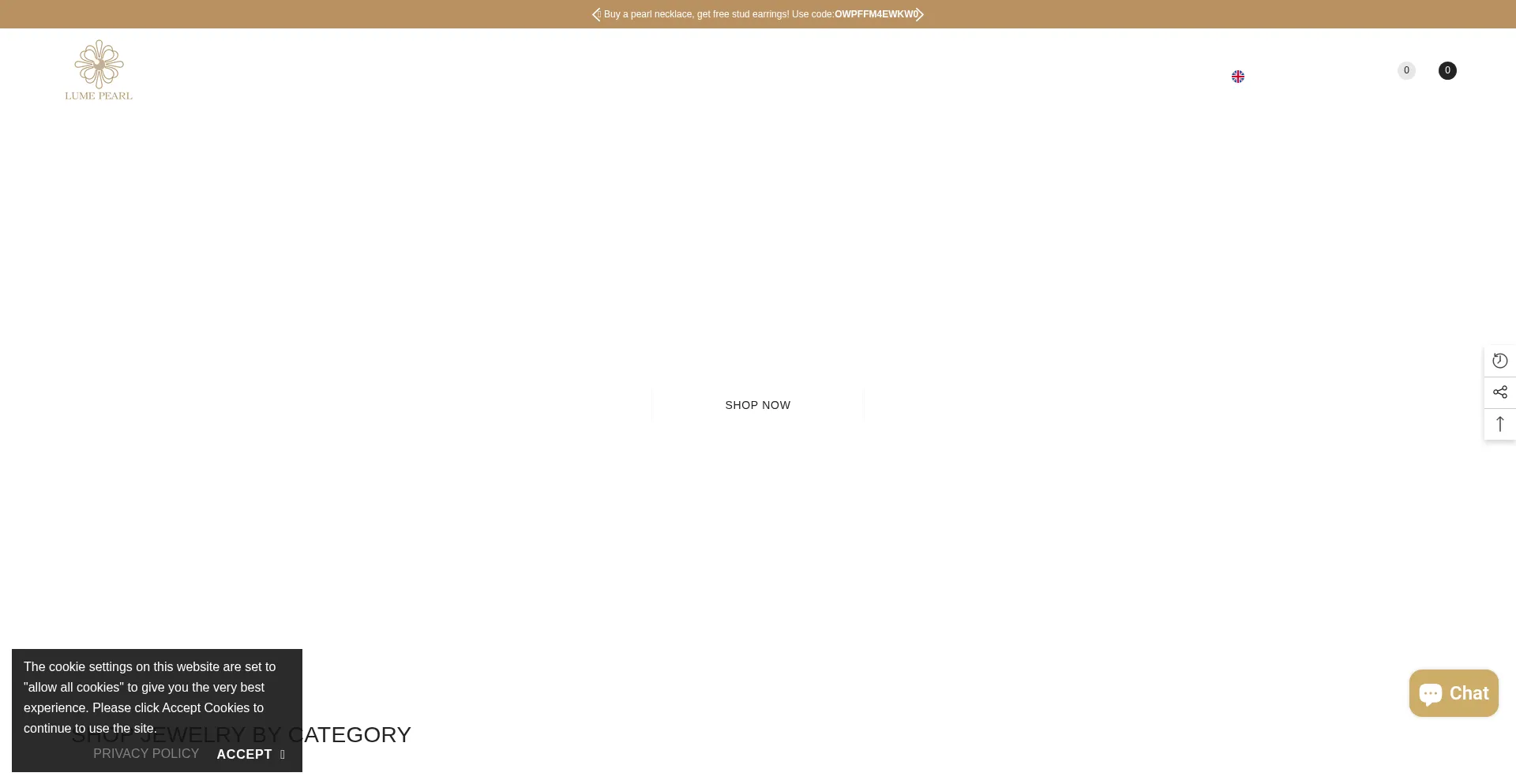 Website screenshot of Lumepearl.com