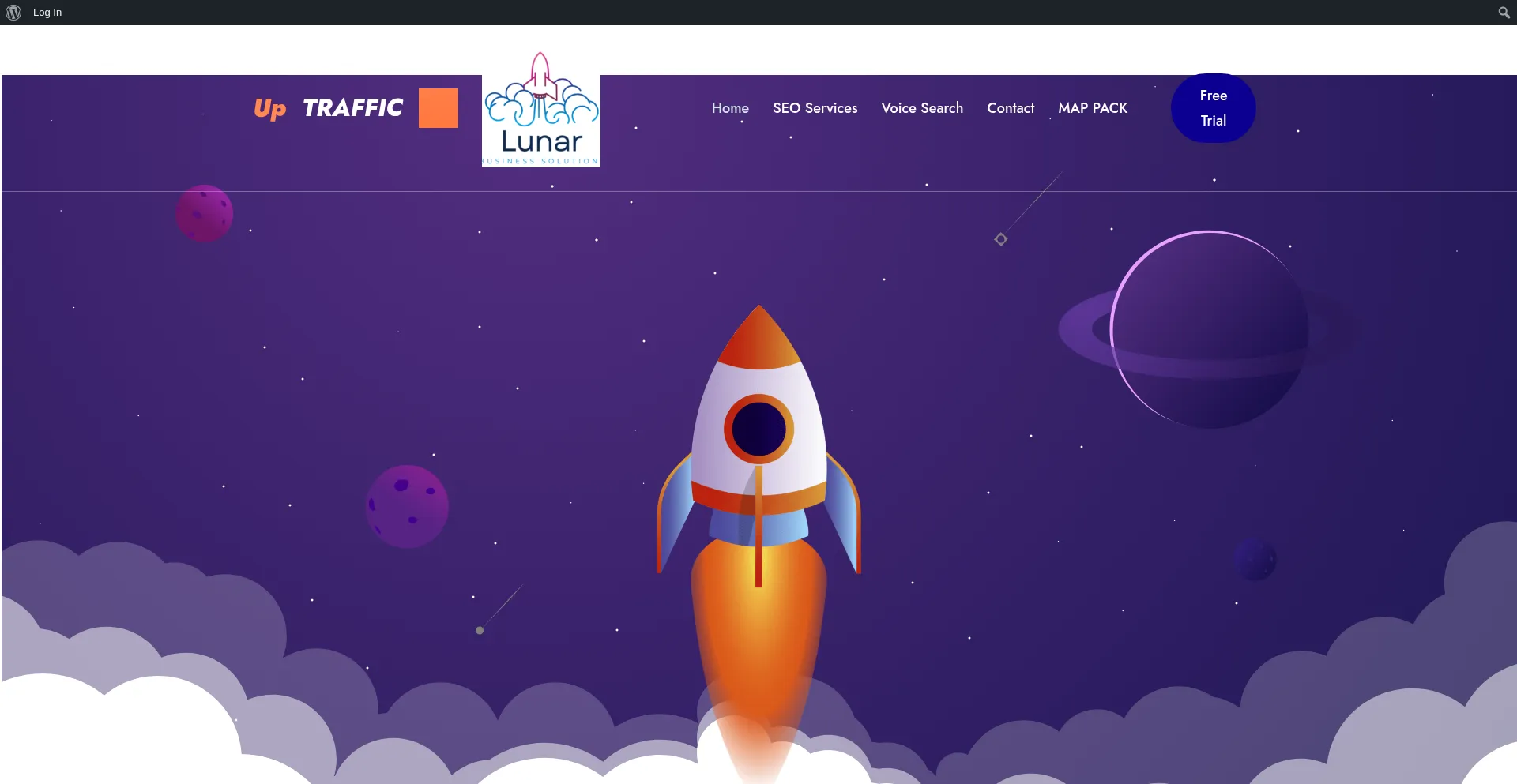 Website screenshot of Lunarbusinesssolutions.net