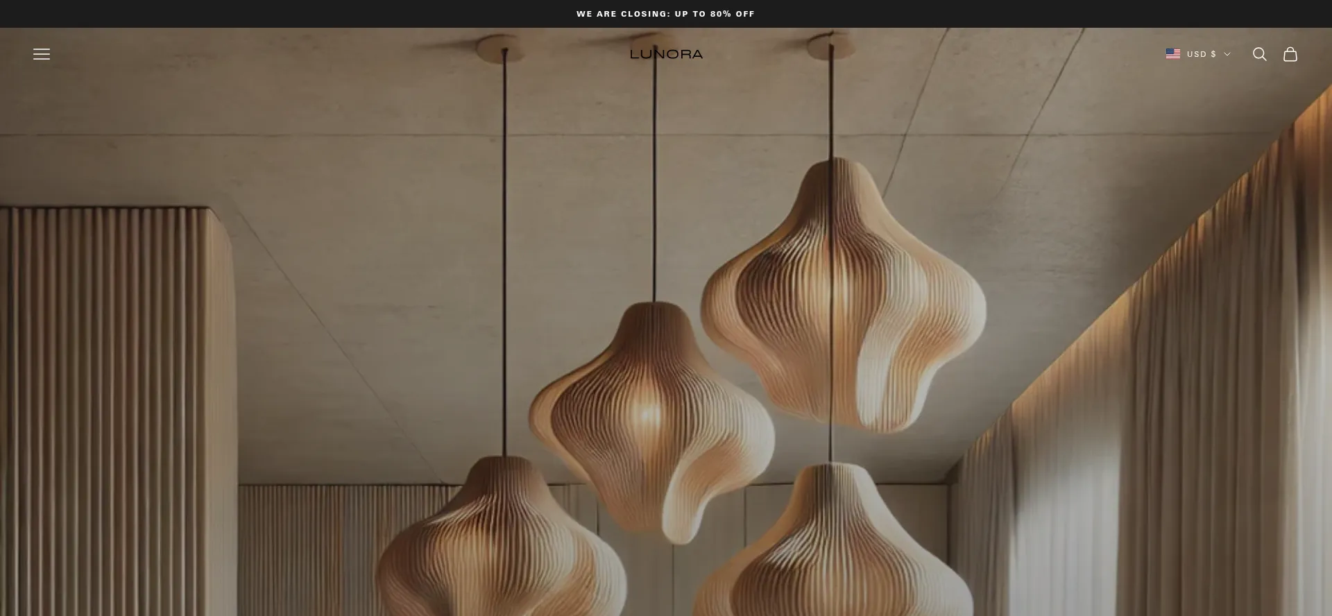Website screenshot of Lunora-melbourne.com