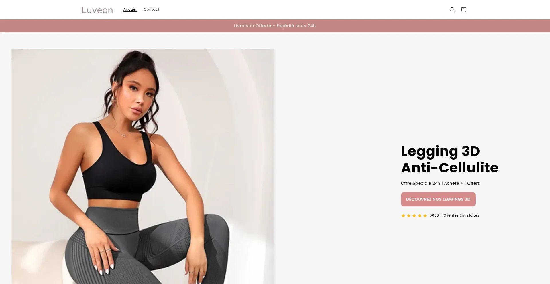 Website screenshot of Luveon-boutique.com
