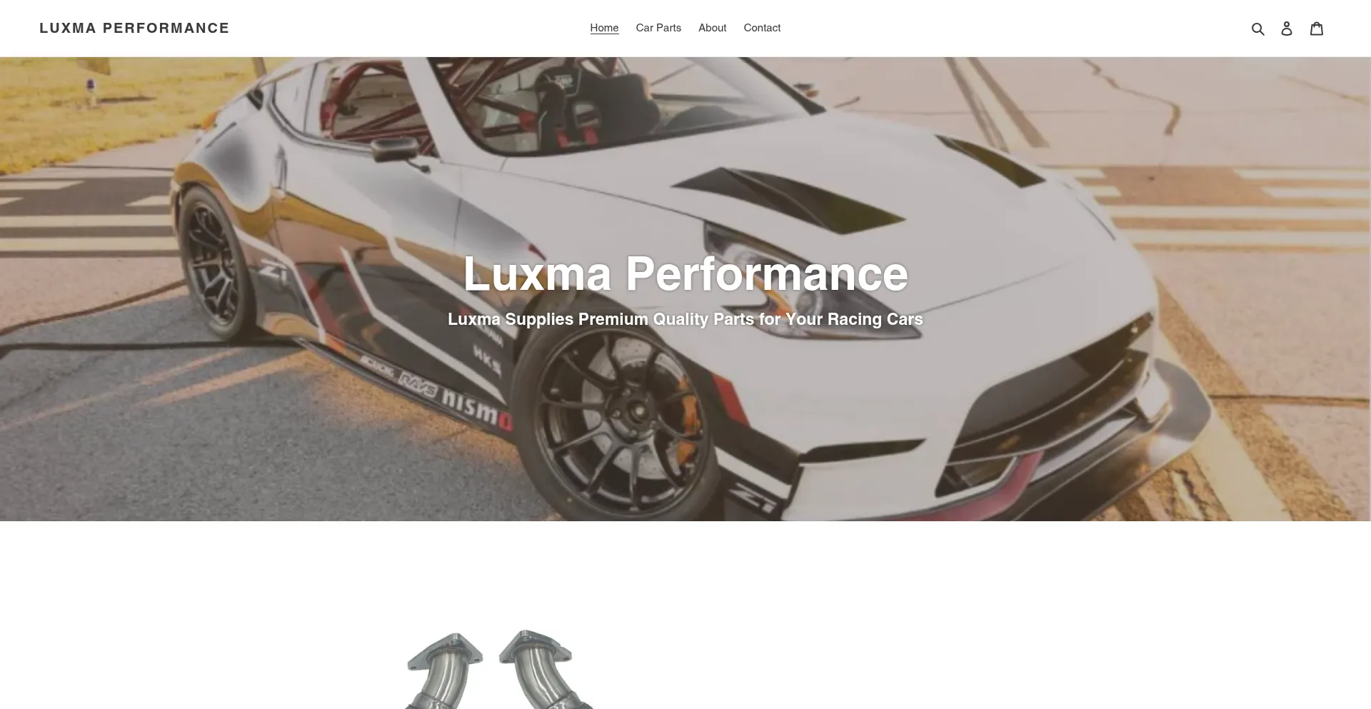 Website screenshot of Luxmaperformance.com