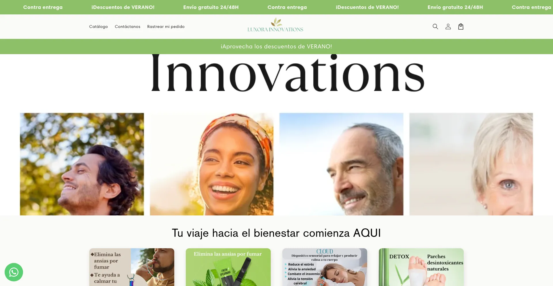 Website screenshot of Luxoraes.com