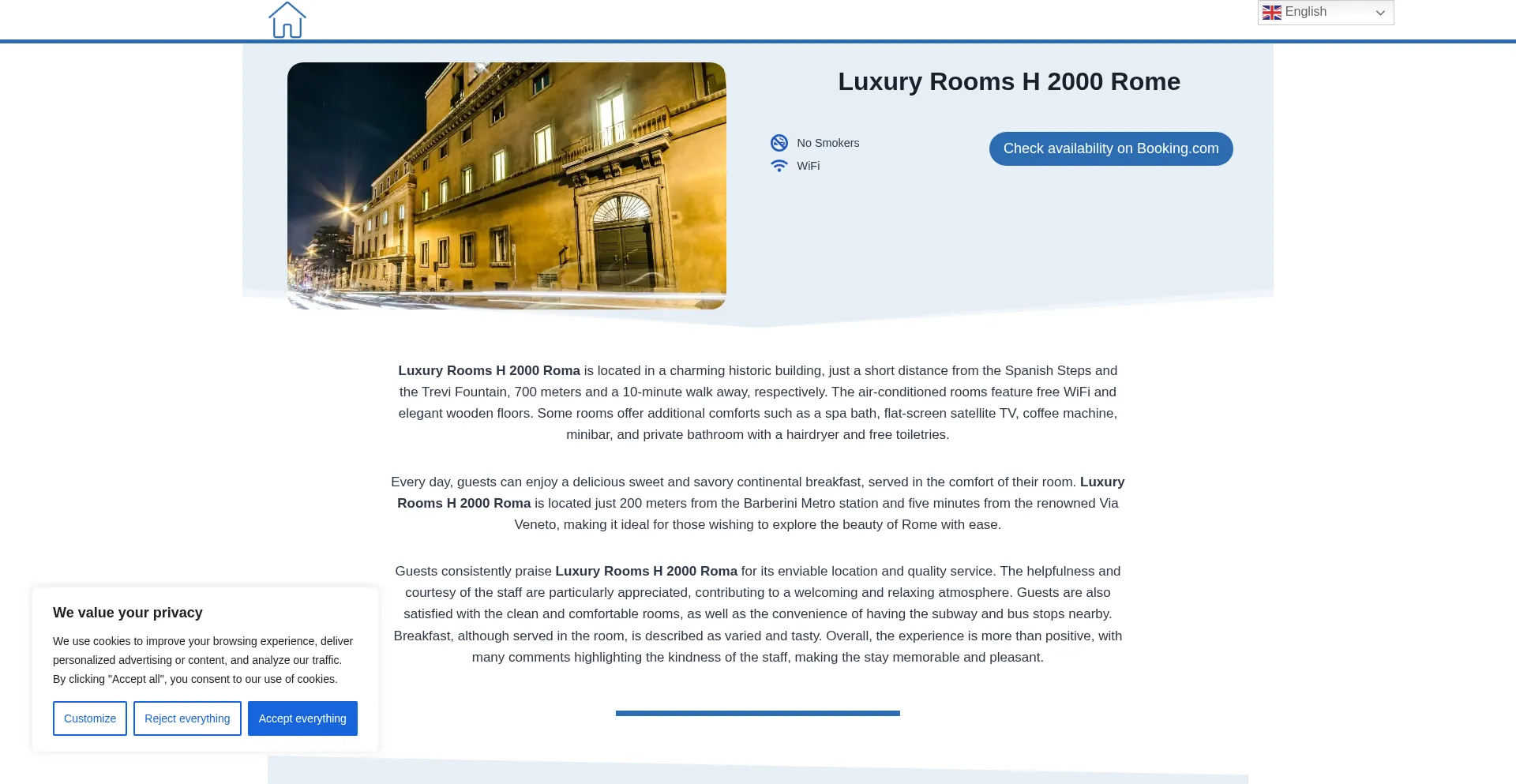 ¿És Seguro y Confiable Luxuryroomsh2000roma.top?