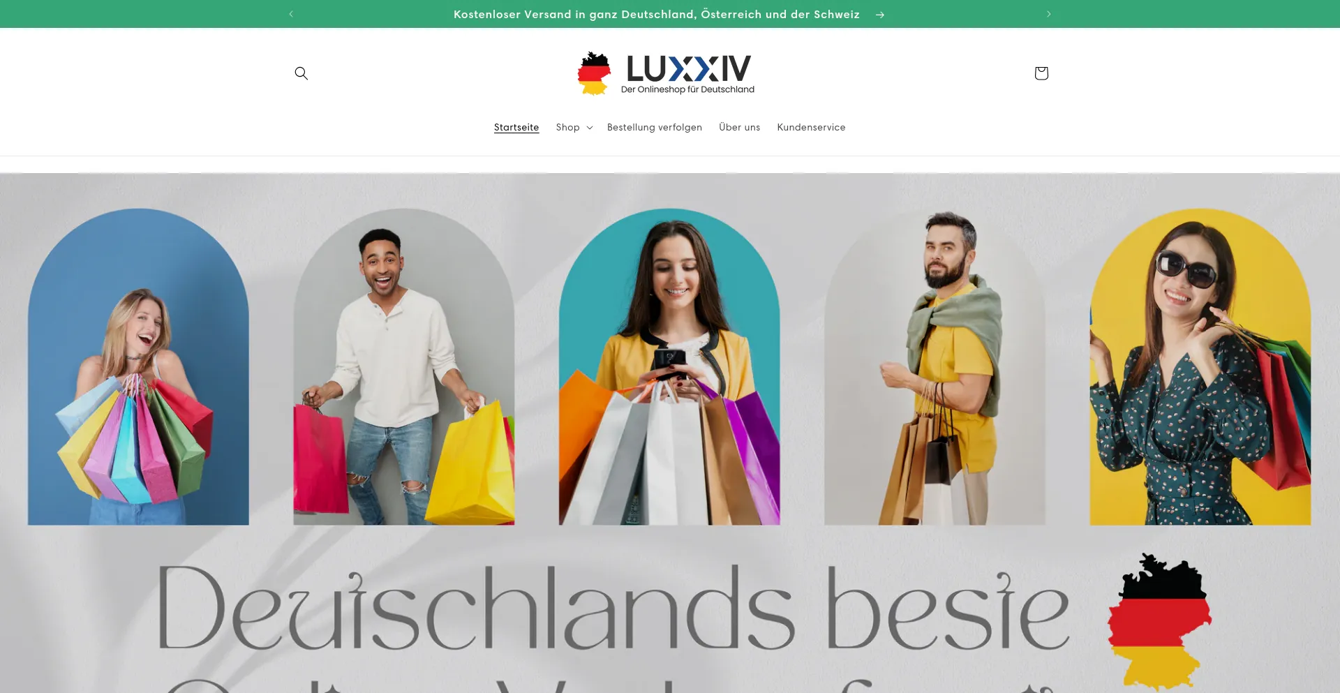 Website screenshot of Luxxiv.de