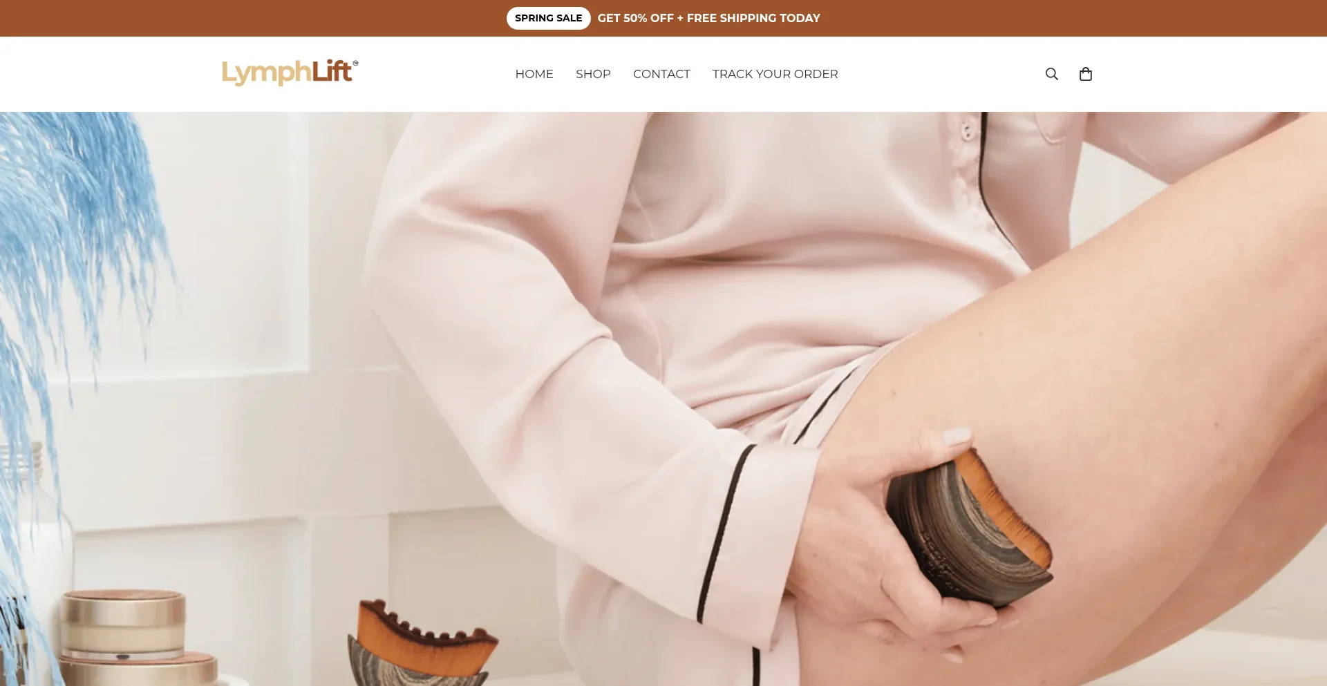 Website screenshot of Lymph-lift.com
