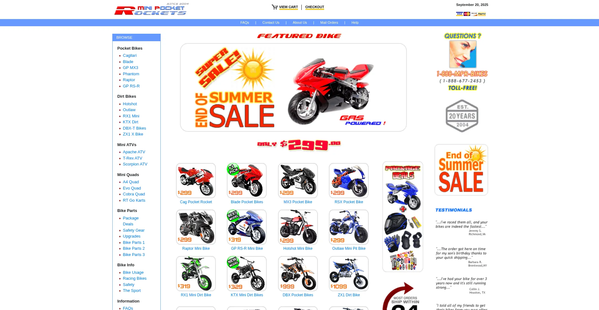 M.minipocketrockets.com Screenshot