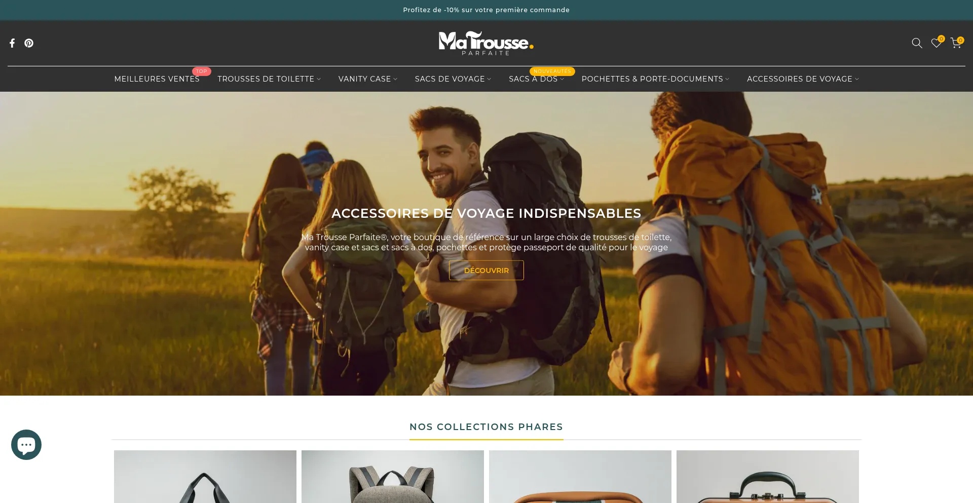 Website screenshot of Ma-trousse-parfaite.com
