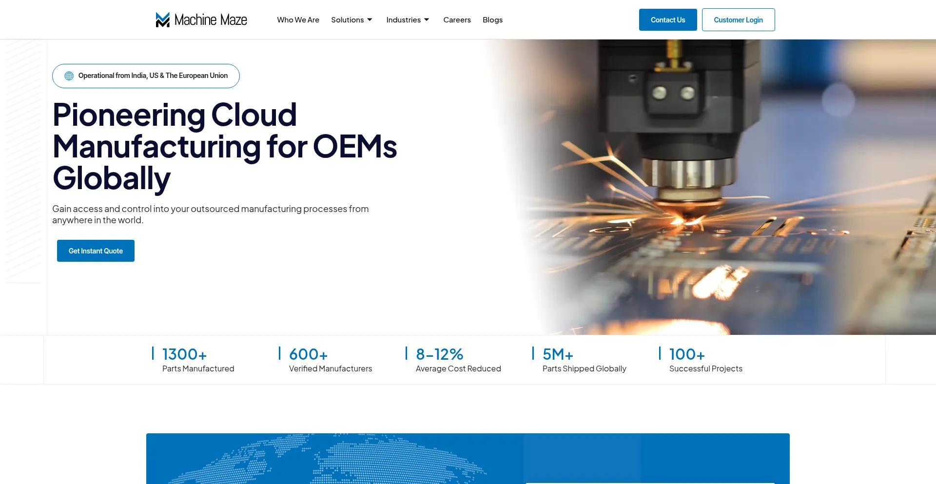 Website screenshot of Machinemaze.com