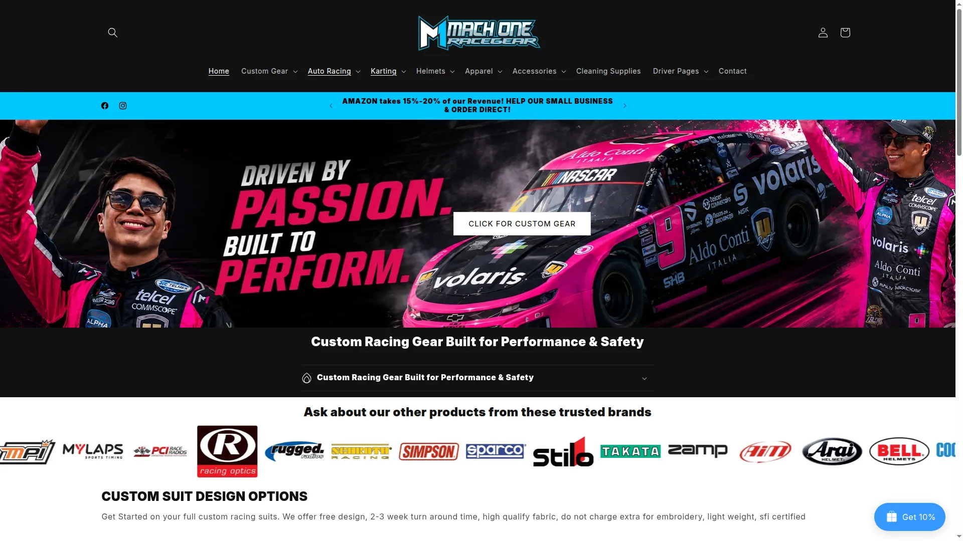 Machoneracegear.com