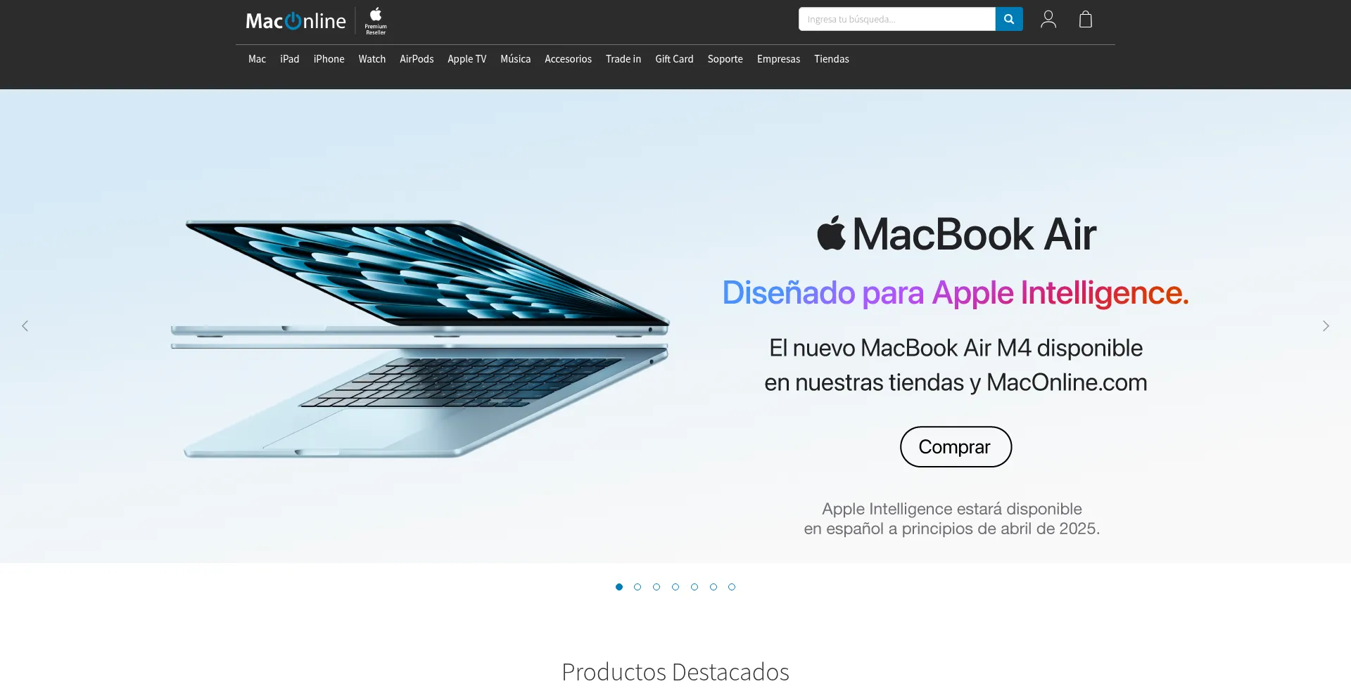 Website screenshot of Maconline.com