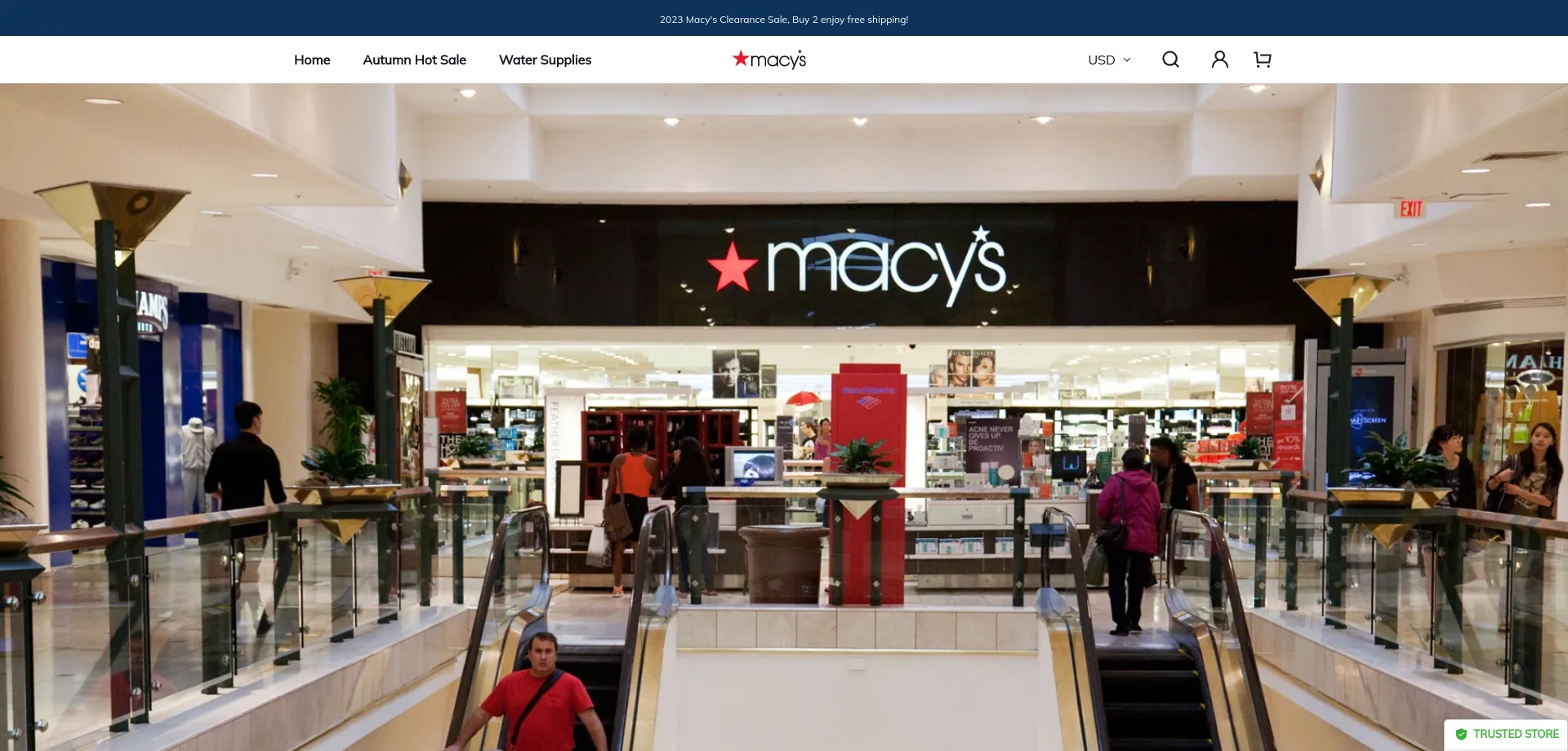 Website screenshot of Macy-homesale.com