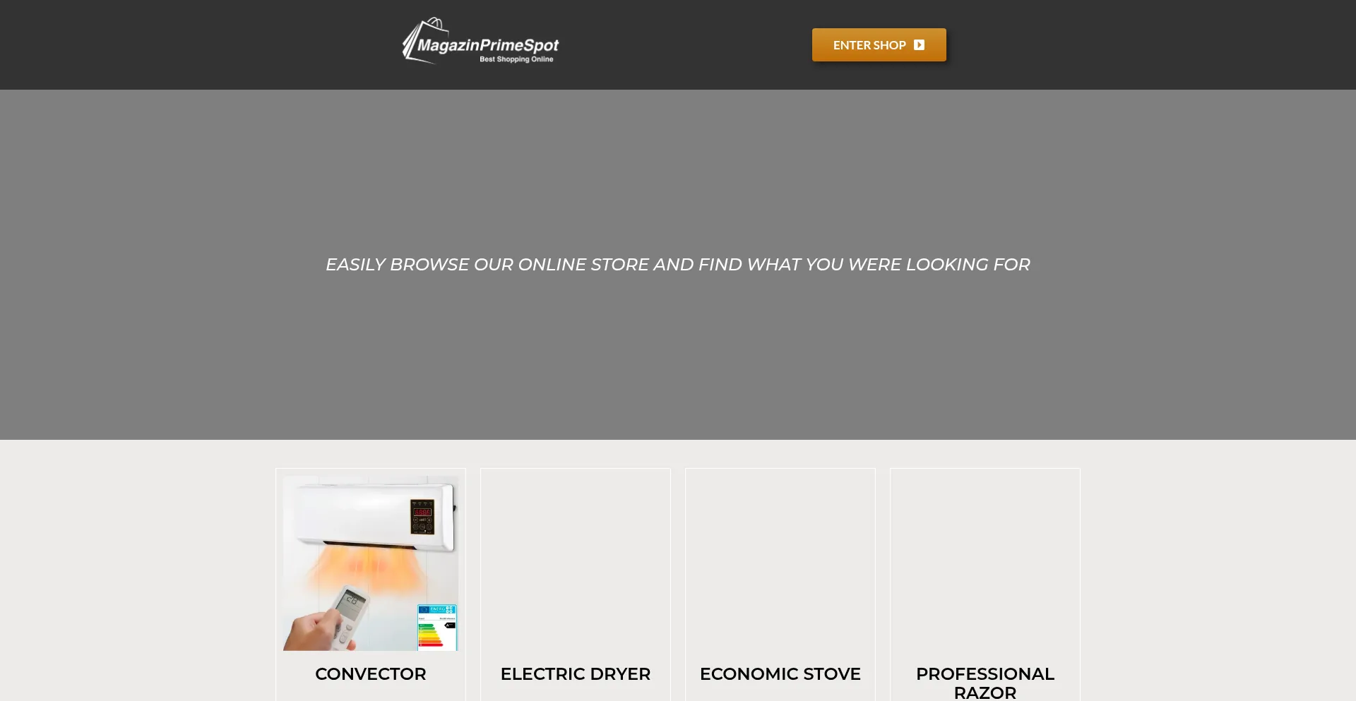 Website screenshot of Magazinprimespot.com