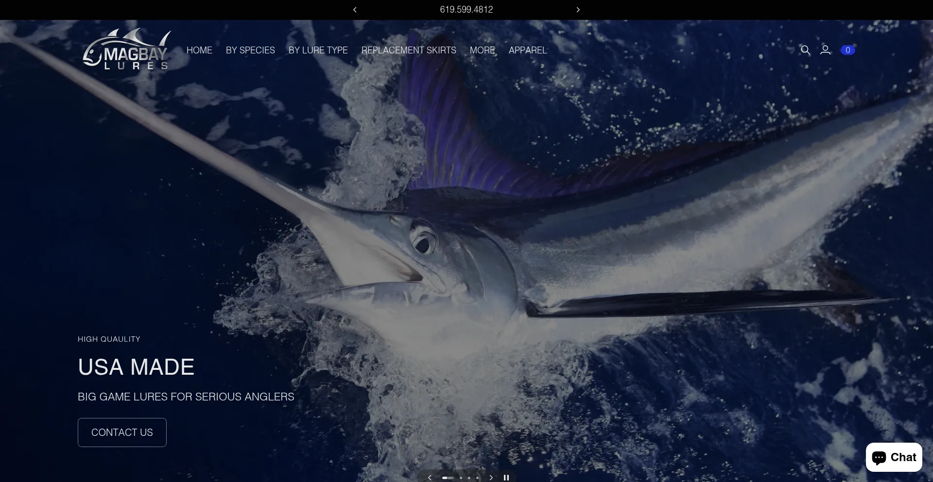 Website screenshot of Magbaylures.com