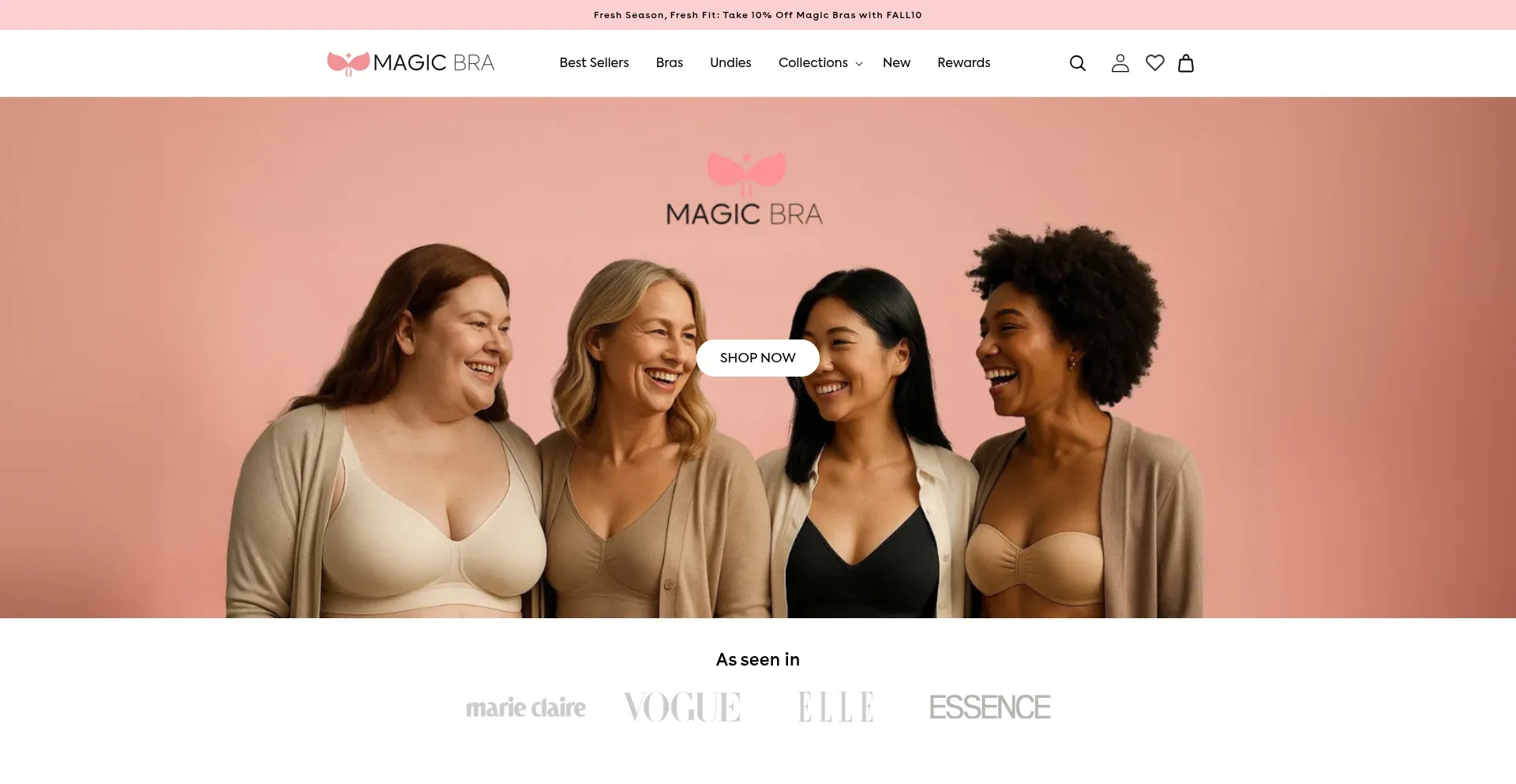 Magicbra.co.uk Screenshot
