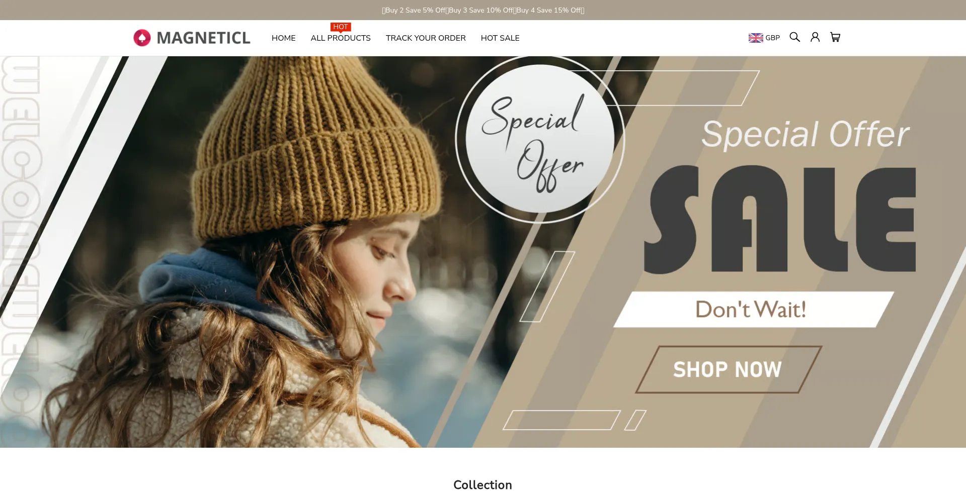 Website screenshot of Magneticl.com