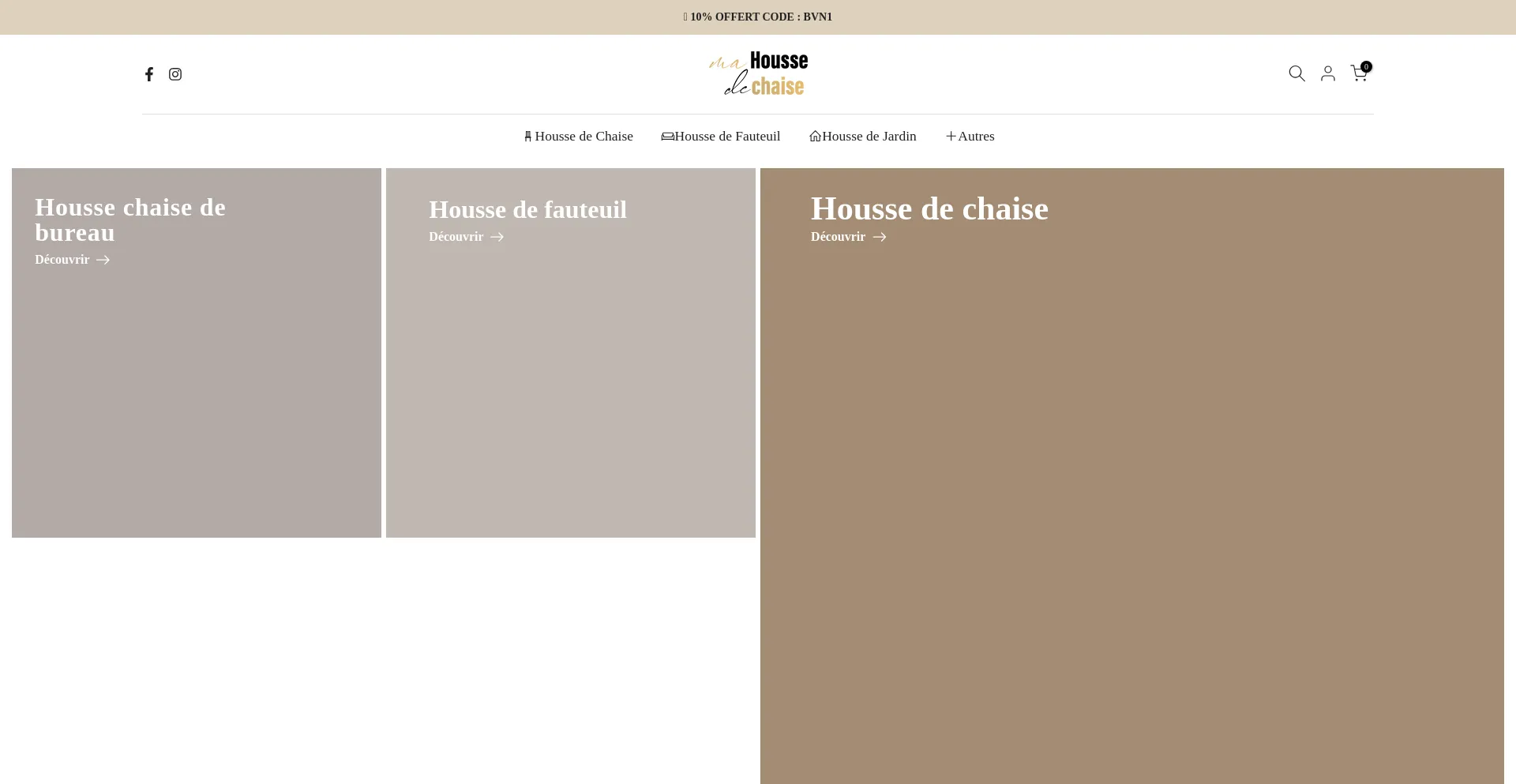 Website screenshot of Mahoussedechaise.fr