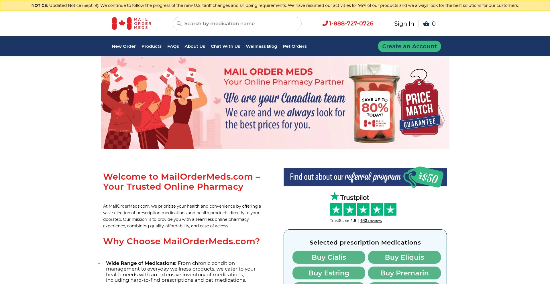 ¿És Seguro y Confiable Mailordermeds.com?