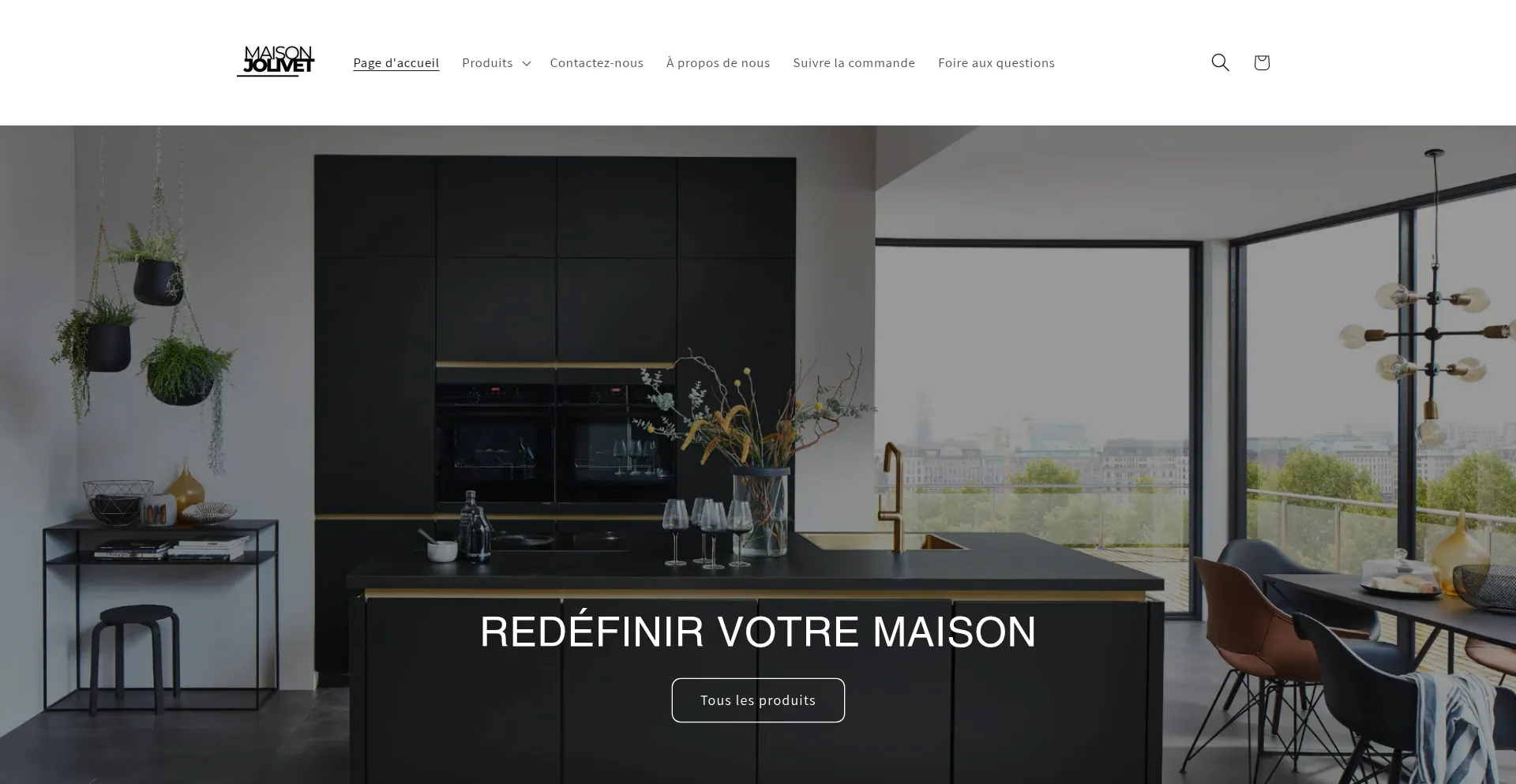 Website screenshot of Maisonjolivet.fr