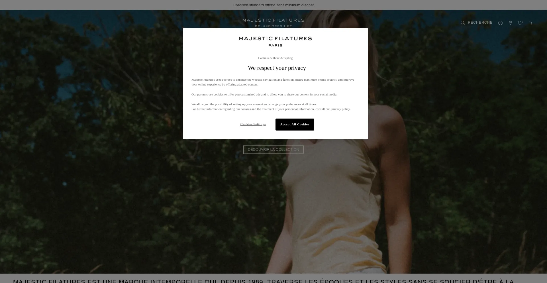 Website screenshot of Majesticfilatures.com