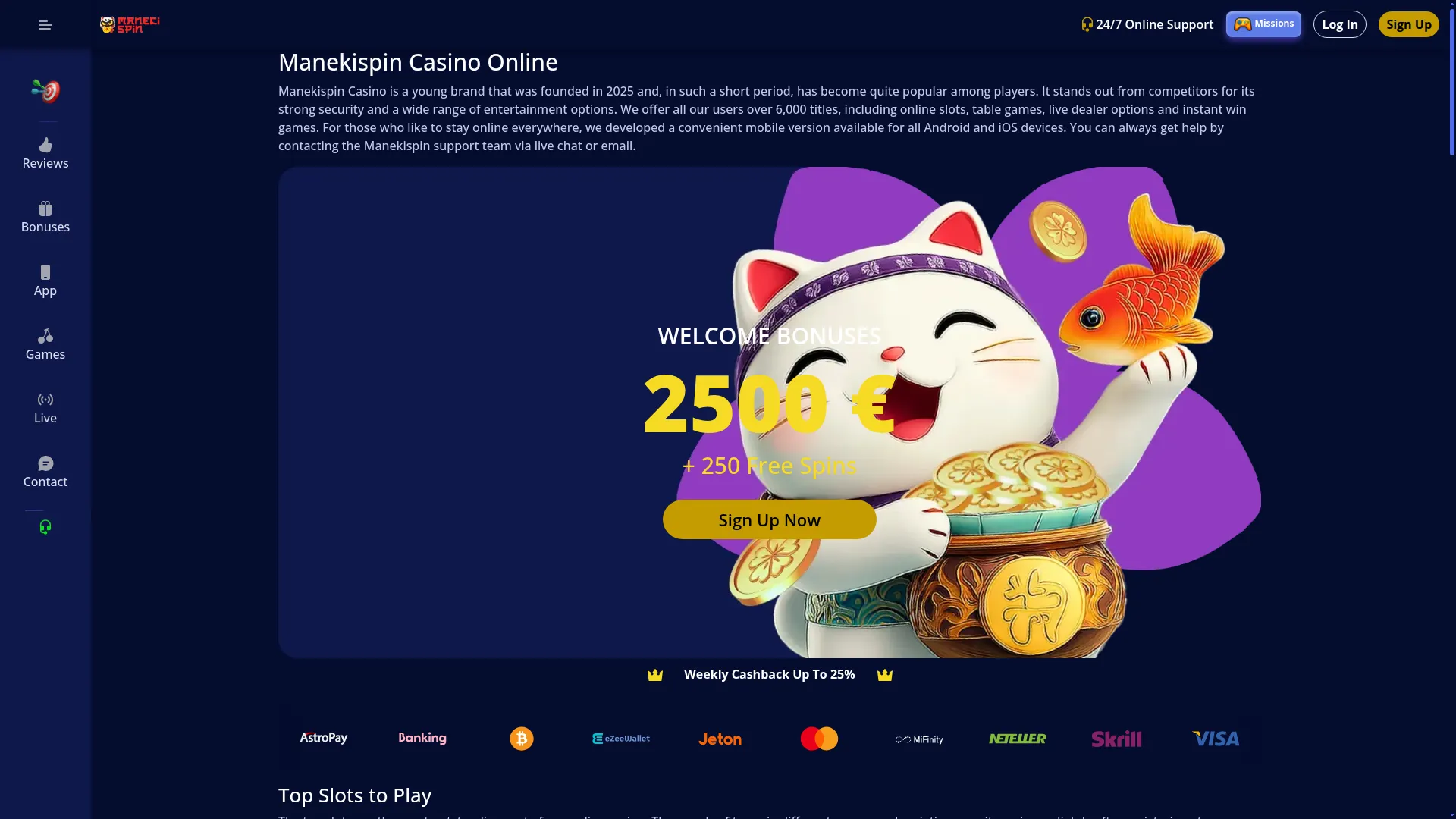 Manekispincasino.com