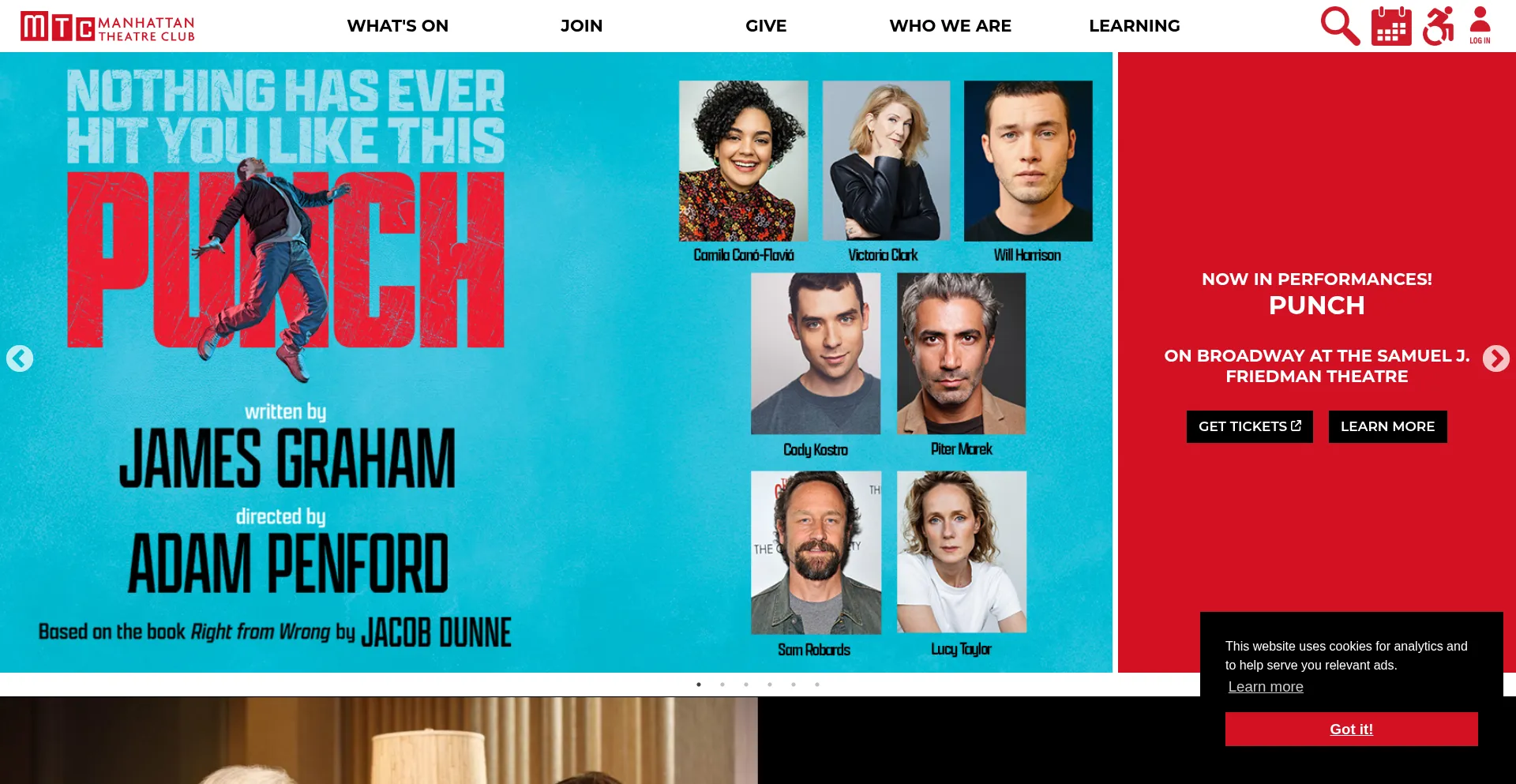 Manhattantheatreclub.com Screenshot
