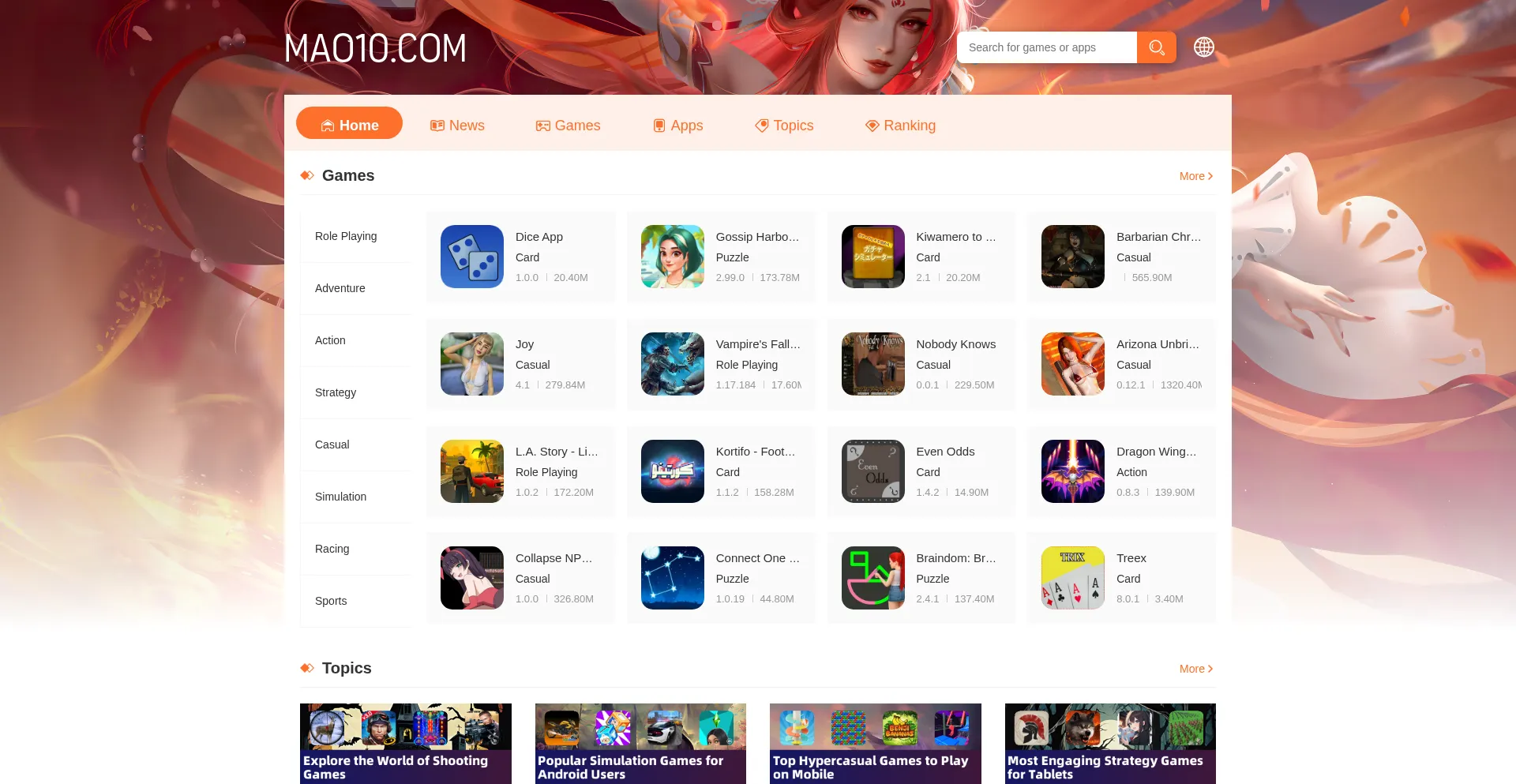 Mao10.com Screenshot